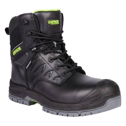 Apache Chilliwack Pro Series Black Waterproof Safety Boot Size 8